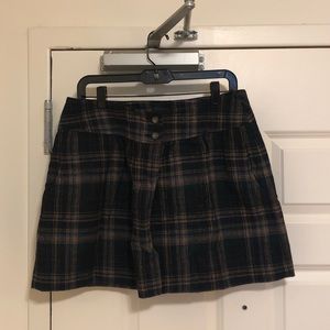 GAP Plaid Wool Skirt